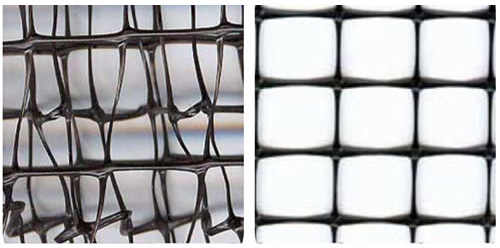 Geomallas para la sujecion de taludes